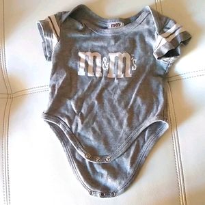 M&M  onesie